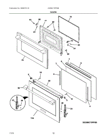 05 - Doors parts for Electrolux Microwave E30MC75PPSB from AppliancePartsPros.com