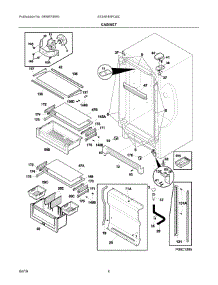 03 - Cabinet parts for Electrolux Refrigerator E32AR85PQSC from AppliancePartsPros.com