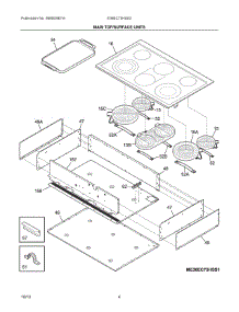 03 - Main Top / Surface Units parts for Electrolux Cooktop E36EC75HSS3 from AppliancePartsPros.com