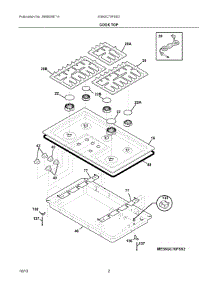 02 - Cook Top parts for Electrolux Cooktop E36GC70FSS3 from AppliancePartsPros.com