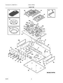 02 - Cook Top parts for Electrolux Cooktop E36GC76PRS0 from AppliancePartsPros.com