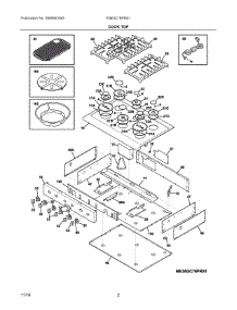 02 - Cook Top parts for Electrolux Cooktop E36GC76PRS1 from AppliancePartsPros.com