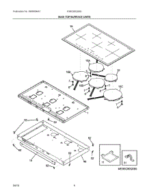 03 - Main Top / Surface Units parts for Electrolux Cooktop E36IC80QSS0 from AppliancePartsPros.com