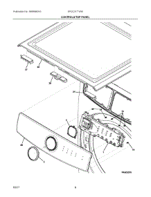 04 - Controls / Top Panel parts for Electrolux Laundry Center EFDC317TIW0 from AppliancePartsPros.com