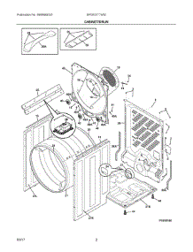02 - Cabinet / Drum parts for Electrolux Laundry Center EFDE317TIW0 from AppliancePartsPros.com