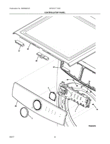 04 - Controls / Top Panel parts for Electrolux Laundry Center EFDE317TIW0 from AppliancePartsPros.com