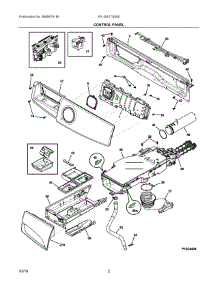 02 - Control Panel parts for Electrolux Laundry Center EFLW417SIW0 from AppliancePartsPros.com