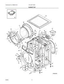 03 - Cabinet / Top parts for Electrolux Laundry Center EFLW417SIW0 from AppliancePartsPros.com