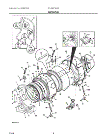 04 - Motor / Tub parts for Electrolux Laundry Center EFLW417SIW0 from AppliancePartsPros.com
