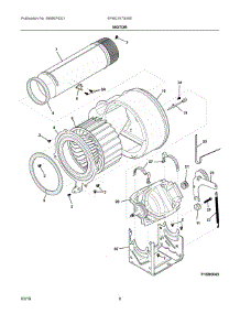 05 - Motor parts for Electrolux Laundry Center EFMC417SIW0 from AppliancePartsPros.com