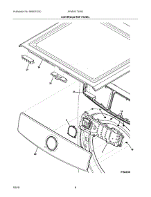 04 - Controls / Top Panel parts for Electrolux Laundry Center EFME417SIW0 from AppliancePartsPros.com
