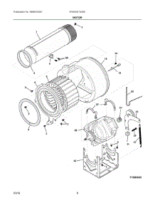 05 - Motor parts for Electrolux Laundry Center EFMG417SIW0 from AppliancePartsPros.com