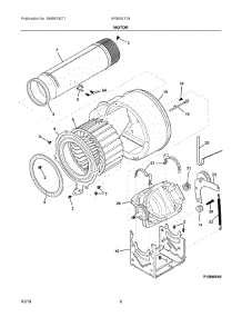 05 - Motor parts for Electrolux Laundry Center EFMG517SIW0 from AppliancePartsPros.com