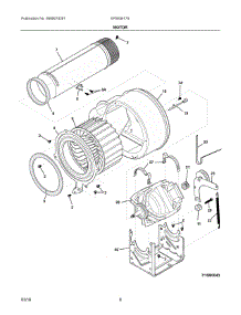 05 - Motor parts for Electrolux Laundry Center EFMG617SIW0 from AppliancePartsPros.com