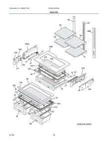 05 - Shelves parts for Electrolux Refrigerator EI23BC30KS4A from AppliancePartsPros.com