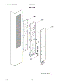 07 - Controls parts for Electrolux Refrigerator EI23BC30KS4A from AppliancePartsPros.com