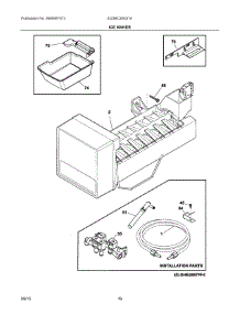 08 - Ice Maker parts for Electrolux Refrigerator EI23BC30KS7A from AppliancePartsPros.com