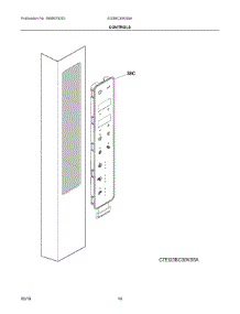 07 - Controls parts for Electrolux Refrigerator EI23BC30KS8A from AppliancePartsPros.com