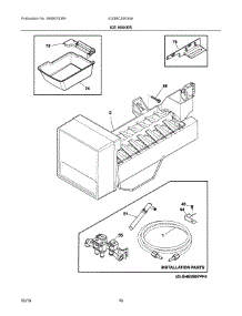 08 - Ice Maker parts for Electrolux Refrigerator EI23BC30KS9A from AppliancePartsPros.com