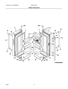 03 - Fresh Food Door parts for Electrolux Refrigerator EI23BC32SS1 from AppliancePartsPros.com