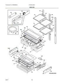 05 - Shelves parts for Electrolux Refrigerator EI23BC32SS1 from AppliancePartsPros.com