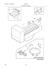 19 - Freezer Ice Maker parts for Electrolux Refrigerator EI23BC35KB8 from AppliancePartsPros.com