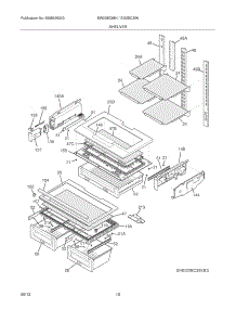 09 - Shelves parts for Electrolux Refrigerator EI23BC35KS6 from AppliancePartsPros.com