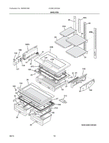 05 - Shelves parts for Electrolux Refrigerator EI23BC35KS8A from AppliancePartsPros.com