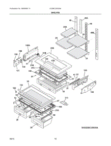 05 - Shelves parts for Electrolux Refrigerator EI23BC35KS9A from AppliancePartsPros.com