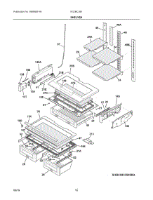 05 - Shelves parts for Electrolux Refrigerator EI23BC35KSCA from AppliancePartsPros.com