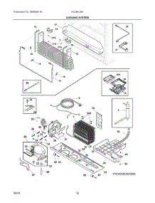 06 - Cooling System parts for Electrolux Refrigerator EI23BC35KSDA from AppliancePartsPros.com