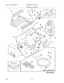 19 - Freezer Ice Maker parts for Electrolux Refrigerator EI23BC35KW6 from AppliancePartsPros.com