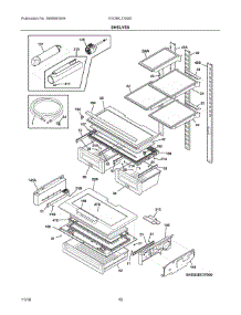 05 - Shelves parts for Electrolux Refrigerator EI23BC37SS0 from AppliancePartsPros.com
