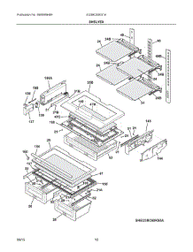 05 - Shelves parts for Electrolux Refrigerator EI23BC60KS7A from AppliancePartsPros.com