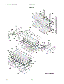 05 - Shelves parts for Electrolux Refrigerator EI23BC60KS8A from AppliancePartsPros.com