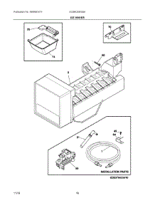 08 - Ice Maker parts for Electrolux Refrigerator EI23BC60KS8A from AppliancePartsPros.com