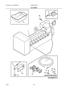 08 - Ice Maker parts for Electrolux Refrigerator EI23BC60KS9A from AppliancePartsPros.com
