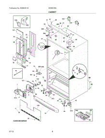 07 - Cabinet parts for Electrolux Refrigerator EI23BC65KS7 from AppliancePartsPros.com