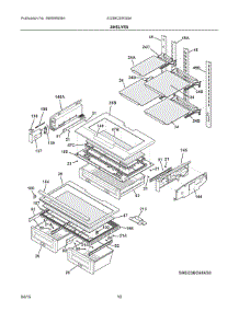 05 - Shelves parts for Electrolux Refrigerator EI23BC65KS8A from AppliancePartsPros.com