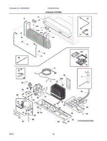 06 - Cooling System parts for Electrolux Refrigerator EI23BC65KSAA from AppliancePartsPros.com