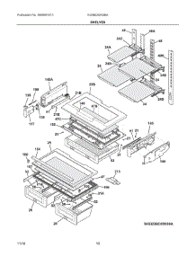 05 - Shelves parts for Electrolux Refrigerator EI23BC65KSBA from AppliancePartsPros.com