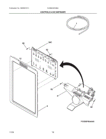 07 - Controls & Ice Dispenser parts for Electrolux Refrigerator EI23BC65KSBA from AppliancePartsPros.com