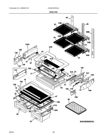 05 - Shelves parts for Electrolux Refrigerator EI23BC80KS4A from AppliancePartsPros.com