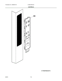 07 - Controls parts for Electrolux Refrigerator EI23BC80KS4A from AppliancePartsPros.com