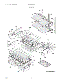 05 - Shelves parts for Electrolux Refrigerator EI23BC80KS5A from AppliancePartsPros.com