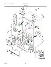 04 - Cabinet parts for Electrolux Refrigerator EI23BC82SS0 from AppliancePartsPros.com