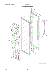 05 - Refrigerator Door parts for Electrolux Refrigerator EI23CS35KS2 from AppliancePartsPros.com