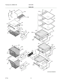 09 - Shelves parts for Electrolux Refrigerator EI23CS35KS2 from AppliancePartsPros.com