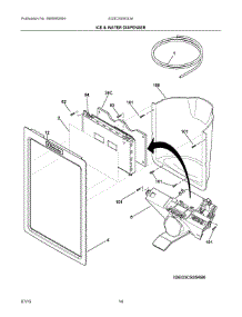 08 - Ice & Water Dispenser parts for Electrolux Refrigerator EI23CS35KS3A from AppliancePartsPros.com