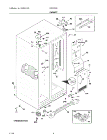 07 - Cabinet parts for Electrolux Refrigerator EI23CS35KW2 from AppliancePartsPros.com